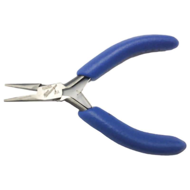 Pliers, Miniature, Needle Nose, Scored Jaws, ESD Safe, 4.75" OAL